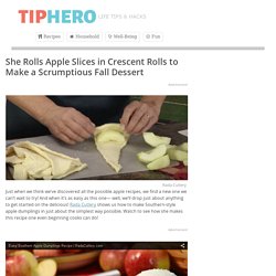 She Rolls Apple Slices in Crescent Rolls to Make a Scrumptious Fall Dessert