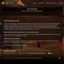 Crestfall: About Us
