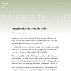 How to Write a To-Do List That Won't Hurt Your Productivity