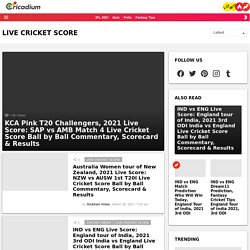 Live Cricket Score Ball by Ball Commentary with fastest Scorecard update