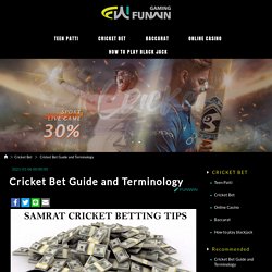 Cricket Bet Guide and Terminology - FUNWIN