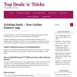 Cricking Duels - New Cricket Fantasy App