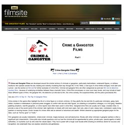 Crime and Gangster Films
