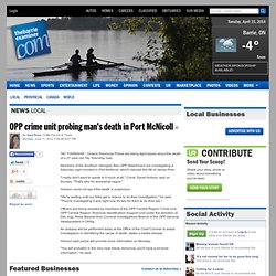 OPP crime unit probing man's death in Port McNicoll