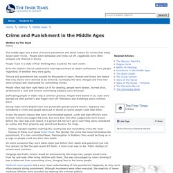 Crime and Punishment in the Middle Ages