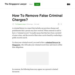 Criminal lawyer in Singapore