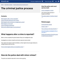 The criminal justice process - Police.uk