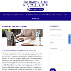 The Leading Adelaide Criminal Lawyers