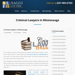 Best Criminal Lawyers In Mississauga for your issue.