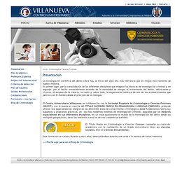 Criminología y Ciencias Forenses / Villanueva - Centro Universitario