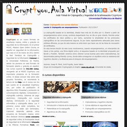 Crypt4you - Aula Virtual de Criptografía y Seguridad de la información Crypt4you