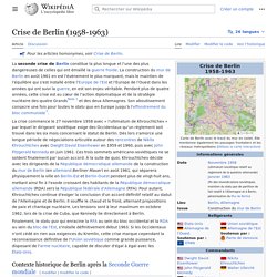 Crise de Berlin (1958-1963)