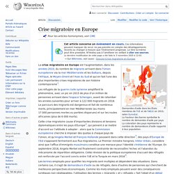 Crise migratoire en Europe