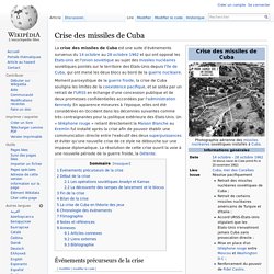 Crise des missiles de Cuba