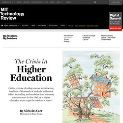The Crisis in Higher Education