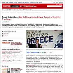Greek Debt Crisis: How Goldman Sachs Helped Greece to Mask its True Debt - SPIEGEL ONLINE - News - International