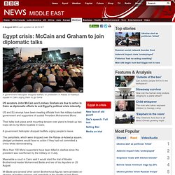 Egypt crisis: McCain and Graham to join diplomatic talks