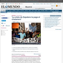 'La crisis de Zapatero la paga el chatarrero'