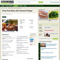 Crisp Pork Belly with Caramel Vinegar