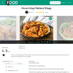 Oven Crisp Chicken Wings Recipe - Food.com