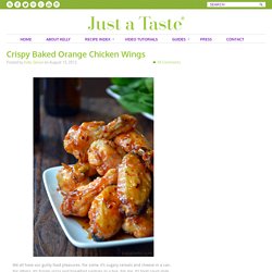 Crispy Baked Orange Chicken Wings