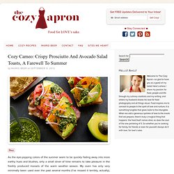 Crispy Prosciutto and Avocado Salad Toasts