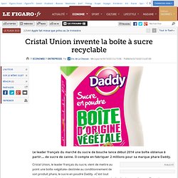 Cristal Union invente la boîte à sucre biodégradable