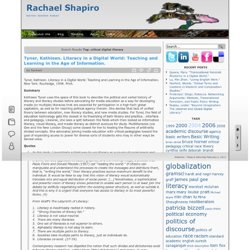 critical digital literacy « Rachael Shapiro