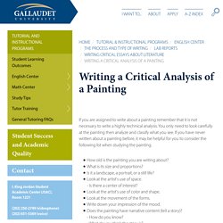 Writing a Critical Analysis of a Painting – Gallaudet University