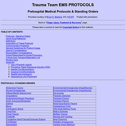 Critical Care Paramedic Protocols