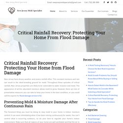 Critical Rainfall Recovery: Protecting Your Home from Flood Damage