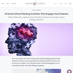 10 Great Critical Thinking Activities That Engage Your Students – Wabisabi Learning