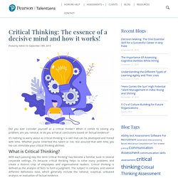 Critical thinking demand of itself