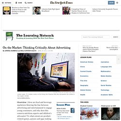 On the Market: Thinking Critically About Advertising