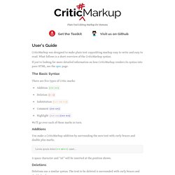 CriticMarkup