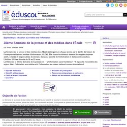 Esprit critique, éducation aux médias et à l'information - 30ème Semaine de la presse et des médias dans l'École