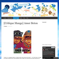 [Critique Manga] Amer Beton
