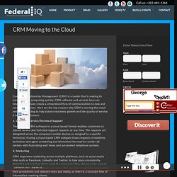 CRM Déplacement vers le Cloud