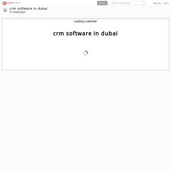 crm software in dubai