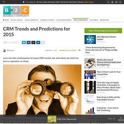 CRM Trends and Predictions for 2015