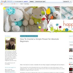 How To Crochet a Simple Flower for Absolute Beginners