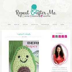 Crochet Avocado - Repeat Crafter Me