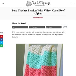 Easy Crochet Blanket for Beginners - Crochet Dreamz