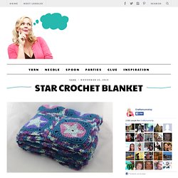 Star Crochet Blanket, granny squares blanket