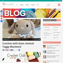 Crochet with Kate: Animal Taggy Blankets!
