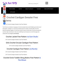 DIY Crochet Cardigan Sweater Free Patterns