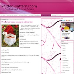 Crochet christmas ornament pattern free