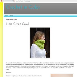 Lime Green Cowl