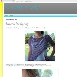 Poncho for Spring