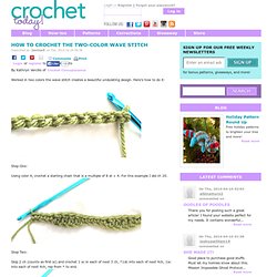 How to Crochet The Two-Color Wave Stitch